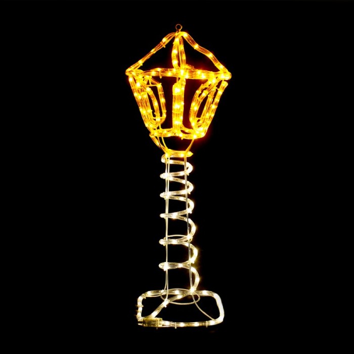 ΦΩΤΙΣΤΙΚΟ ΜΟΝΟΚΑΝΑΛΟΣ ΦΩΤΟΣΩΛΗΝΑΣ 168 LED 7m ΛΕΥΚΟ & ΚΙΤΡΙΝΟ FLASH IP44 270x270x800mm ΜΕ 1.5m ΚΑΛΩΔΙΟ