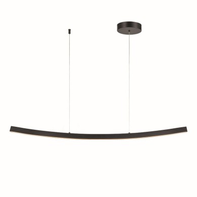 PENDANT LUMINAIRE LED 20W 3000K 1400LM NAAVA BLACK ALUMINUM IP20 102X15X110CM