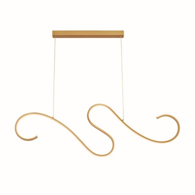 NETTO PENDANT LUMINAIRE LED 27W 3000K 1890LM CALISTA GOLD ALUMINUM IP20 110X6XH175CM