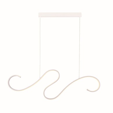 NETTO PENDANT LUMINAIRE LED 27W 3000K 1890LM CALISTA WHITE ALUMINUM IP20 110X6XH175CM