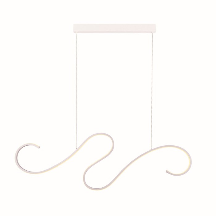 NETTO PENDANT LUMINAIRE LED 27W 3000K 1890LM CALISTA WHITE ALUMINUM IP20 110X6XH175CM