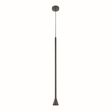 PENDANT LUMINAIRE 1ΧGU10 CLOUZOT BLACK METAL IP20 D7,5XD10XH190CM