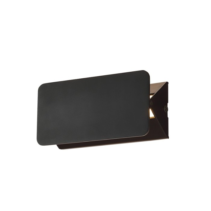 PYRAMID-ΦΩΤΙΣΤΙΚΟ ΕΠΙΤΟΙΧΟ ΜΑΥΡΟ ΑΛΟΥΜΙΝΙΟΥ LED SMD 5W 3000K 450LM IP20  16X8X5,5CM 