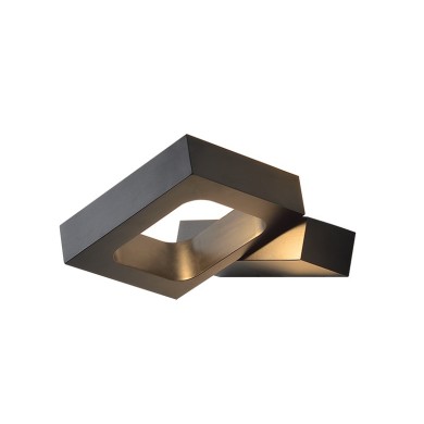 WALL MOUNTED LED 6W 3000K ALUMINUM BLACK 14,5X13X3CM CYCLOP