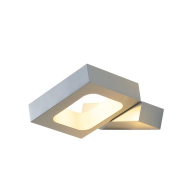 NETTO WALL MOUNTED LED 6W 3000K ALUMINUM GREY 14,5X13X3CM CYCLOP