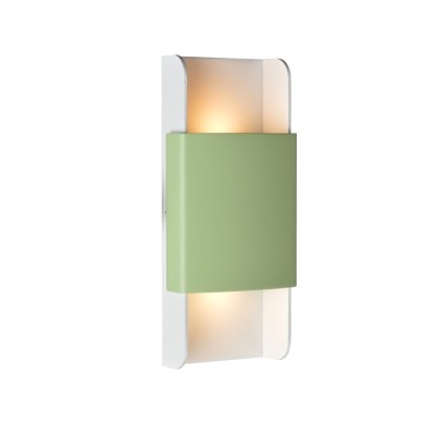 NETTO WALL MOUNTED LED 12W 3000K ALUMINUM MINT+WHITE 25X11X5,3CM