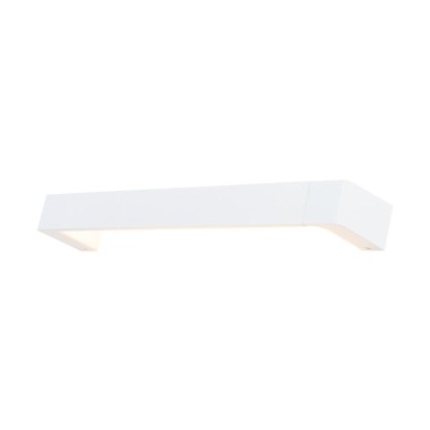 NETTO WALL MOUNTED LED 12W 3000K ALUMINUM WHITE 60Χ6,4Χ10,5CM FOGA