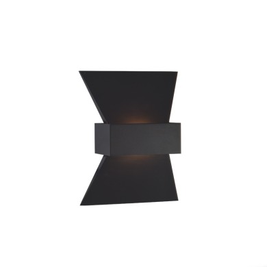 WALL MOUNTED LED 6W 3000K ALUMINUM BLACK 20Χ16Χ7CM ELEGANT