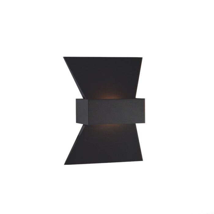 WALL MOUNTED LED 6W 3000K ALUMINUM BLACK 20Χ16Χ7CM ELEGANT
