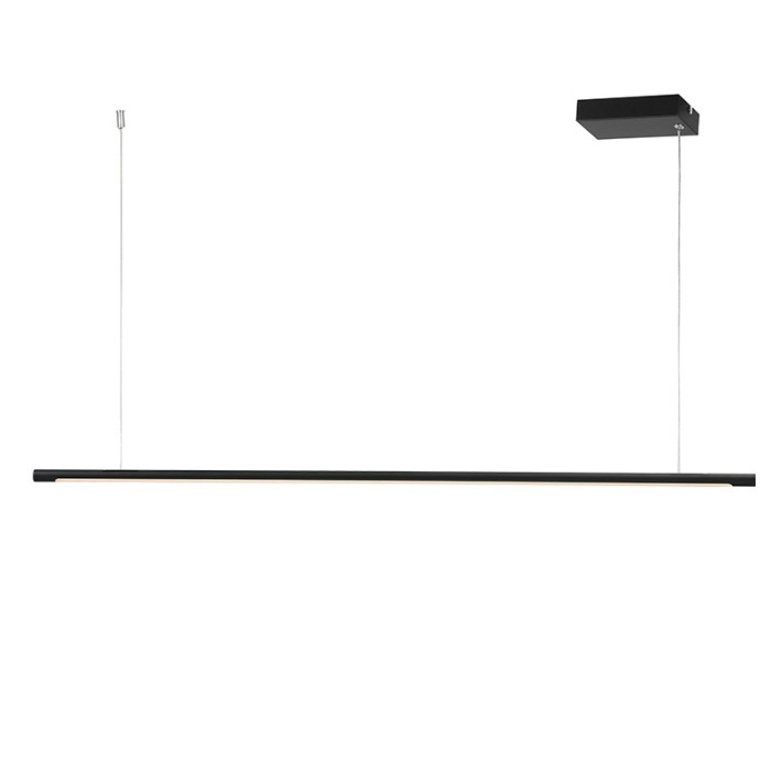 PENDANT LIGHTING LED 18W 3000K 1440LM BLACK ALUMINUM TOUCH DIMMER 105Χ1,8ΧΗ150CM AVENUE