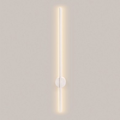 WALL LAMP Φ/Σ LED 15W 3000K  970LM AVENUE WHITE METAL IP20 7,5X8X80CM