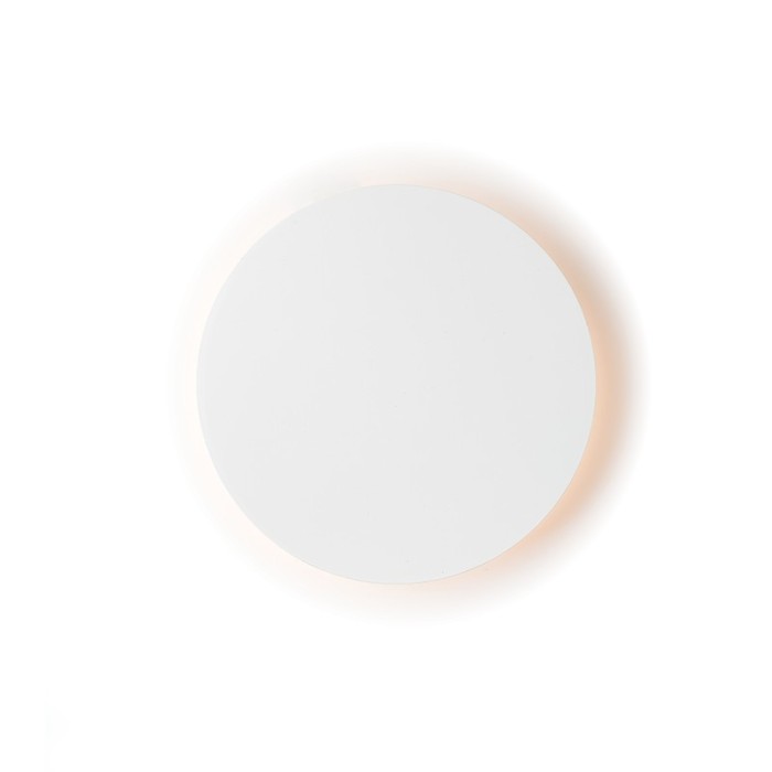 WALL LUMINAIRE LED 5W 3000K WHITE MDF CIRCLE Φ14ΧΗ3,6CM ECLIPSE