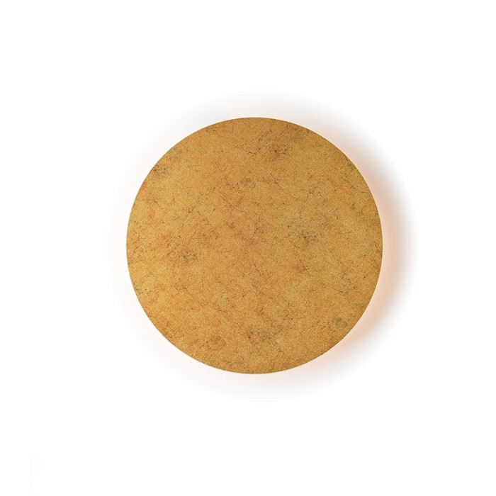 WALL LUMINAIRE LED 15W 3000K ANTIQUE BRASS MDF CIRCLE Φ30ΧΗ3,6CM ECLIPSE