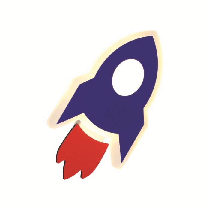 NETTO WALL MOUNTED LUMINAIRE LED 5.5W 3000K 385LM NASA BLUE MDF 24X13X3.8CM