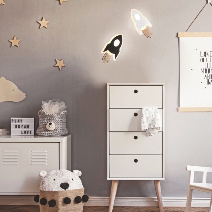 NETTO ΕΠΙΤΟΙΧΟ ΦΩΤΙΣΤΙΚΟ ΛΕΥΚΟ MDF LED 5.5W 3000K 385LM  240X130X38ΜM 