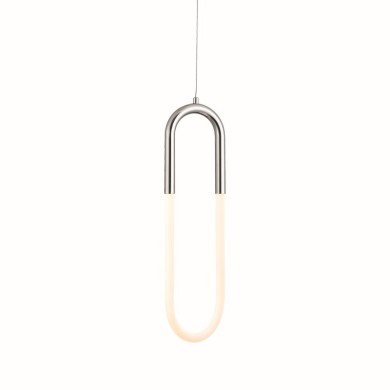 NETTO PENDANT LAMP LED 8W 3000K 560LM VENUS CHROME METAL IP20 15Χ2,3ΧH230CM