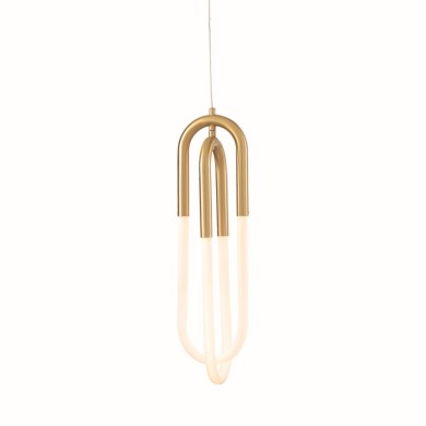 NETTO PENDANT LAMP LED 16W 3000K 1120LM VENUS BRASS METAL 15X15XH230CM