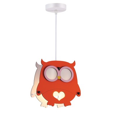 NETTO PENDANT LUMINAIRE 1ΧΕ27 OWL MDF 25X10XH100CM FARMA