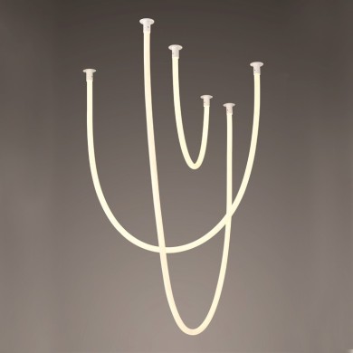 PENDANT LAMP LED 60W 3000K 4000LM JUNGLE  WHITE ΣΙΛΙΚΟΝΗ IP20 L240,L170,L100CM 