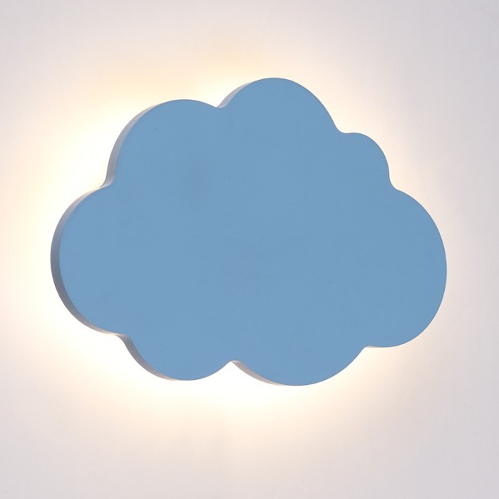 NETTO WALL MOUNTED LUMINAIRE LED 9W 3000K 720LM BLUE MDF 24X3,5X16CM HOLMA