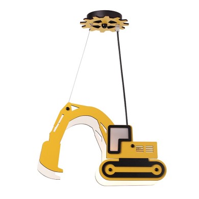 NETTO PENDANT LUMINAIRE 1XE14 YELLOW MDF 40X12XH80CM VROOM