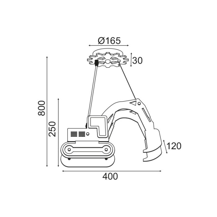 NETTO ΚΡΕΜΑΣΤΟ ΦΩΤΙΣΤΙΚΟ ΚΙΤΡΙΝΟ MDF ΣΥΜΒΑΤΙΚΟ 1ΧΕ14 400X120X800ΜM