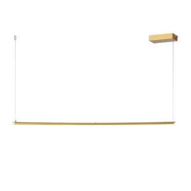 NETTO PENDANT LIGHTING LED 20W 3000K 1600LM BRASS MEALLIC 100Χ5ΧH150CM ATLANTIS