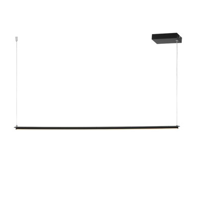 NETTO PENDANT LIGHTING LED 20W 3000K 1600LM BLACK ALUMINUMLIC 100Χ5ΧH150CM ATLANTIS