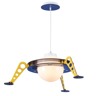 NETTO PENDANT LUMINAIRE 1ΧΕ27 SPACESHIP MDF D61XH100CM NASA