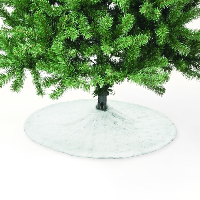 XMAS TREE GIRTH WHITE SNOWFLAKES SEQUINS DIAM:120cm