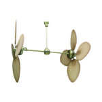#CEILING FAN DOUBLE WITH 8 PVC WINDS