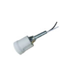 E27 PORCELAIN LAMPHOLDER WITH 10 CM THREAD ROD