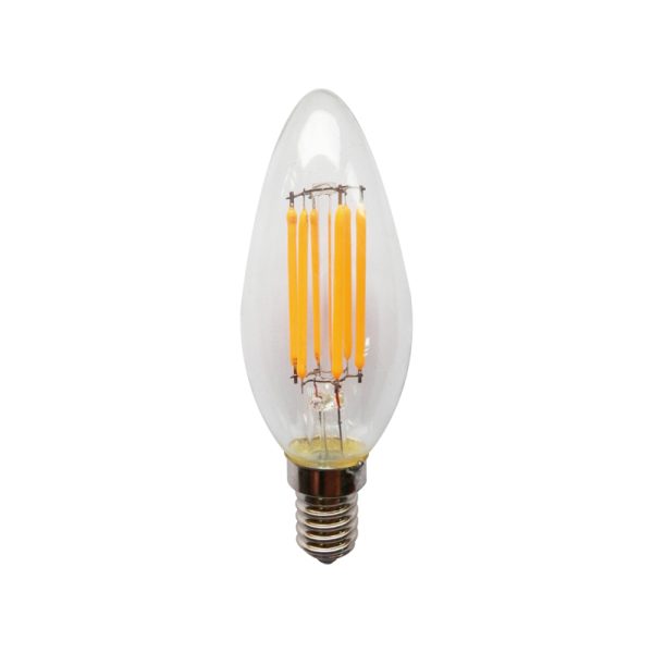 LED FILAMENT E14 C35 7W 6500K 230V AC 900LM RA80 – Aca Lighting Apostolidis