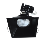 SPOT GU10 BLACK SQUARE SHAPE
