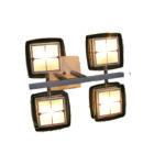 PHASING OUT CEILING LAMP 22198 G9X4 40W DOUBLE GLASS SQUARE
