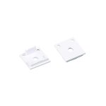 SET OF WHITE PLASTIC END CAPS FOR P28N, 2PCS WITH HOLE