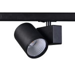 BLACK LED TRACK LUMINAIRE 40W 4000K 1-PHASE 38° 4200LM 230V AC Ra80