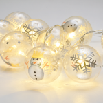 ^ "PLASTIC BALL SNOWMAN", 10 LED ΛΑΜΠΑΚΙΑ ΣΕΙΡΑ ΜΠΑΤΑΡ (3xAA), WW, IP20, 135+30cm, ΔΙΑΦ. ΚΑΛ. ΤΡΟΦ.