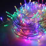 100LED STRING LIGHTS PER 5cm MULTICOLOR ADAPTOR 31VDC & CONNECTABLE MAX 6 SETS IP44 3m TRANSPARENT CABLE