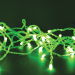 300LED STRING LIGHTS PER 5cm GREEN ADAPTOR 31VDC & 8 FUNCTIONS IP44 3m TRANSPARENT CABLE