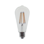 LED FILAMENT E27 ST64  10W 4000K 230V AC 1260LM RA80 30000H 360°