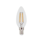 LED FILAMENT E14 C35 4W 4000K 230V AC 490LM RA80 30000H 360°