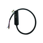 MATTE BLACK ELECTRICAL FEEDER FOR MAGNETIC TRACK 48V DC WITH 2M WIRE