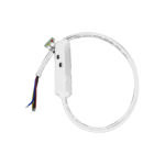 MATTE WHITE ELECTRICAL FEEDER FOR MAGNETIC TRACK 48V DC WITH 2M WIRE