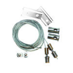 HANGING KIT(SETS 2 PCS) FOR MATTE WHITE MAGNETIC TRACK 48V DC WITH 2M STEEL WIRE & INSTALLATION ACCESSORIES