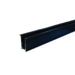 MAGNETIC RECESSED TRACK 48V DC 1M MATTE BLACK