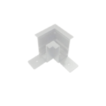 MATTE WHITE 90° CORNER FOR MAGNETIC RECESSED TRACK