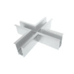 MATTE WHITE CONNECTOR "+" FOR MAGNETIC RECESSED TRACK