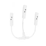 MATTE WHITE ''T'' ELECTRICAL CONNECTOR FOR MAGNETIC TRACK 48V DC