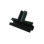 MATTE BLACK CONNECTOR "T" FOR MAGNETIC TRIMLESS TRACK